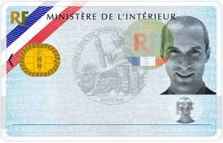 Carte d'agent ministériel, recto